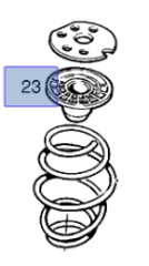 Opel Astra H Arka Helezon Üst Takozu Dk Marka DKA-1069