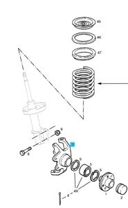 Opel Corsa B Aks Taşıyıcısı Sol 97 Model Sonrası Mette Marka