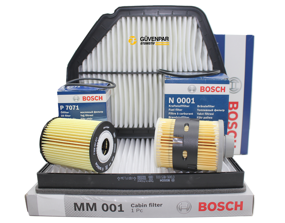 Opel Antara 2007/2017 2.0 Dizel Bakım Filtre Seti Bosch Marka
