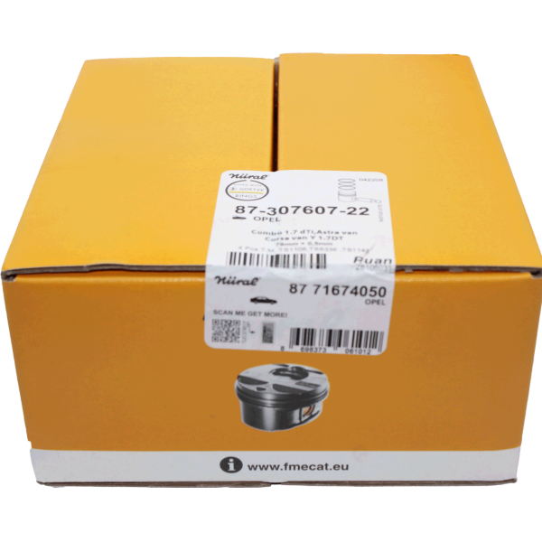 Opel Corsa C Y17DT Dizel Motor 0.50 Takım Piston Nüral Marka 8771674050