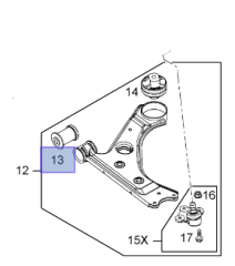 Opel Corsa D Salıncak Ön Burcu Dk Marka DKA-837