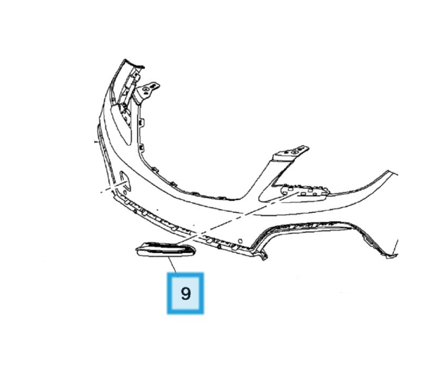 Opel Mokka Ön Tampon Üst Izgarası Sol Psa Marka 95235062