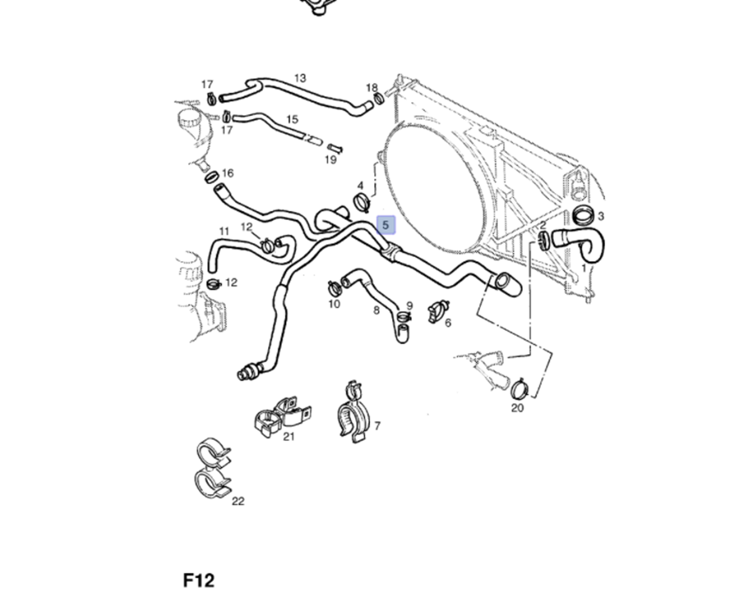 Opel Vectra B 2.0 Dizel Motor Radyatör Alt(Çıkış) Hortumu Ytt Marka Y11623