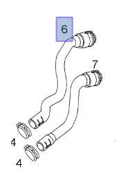 Opel Astra H 1.6 Motor Kalorifer Su Giriş Hortumu Rapro Marka 18217