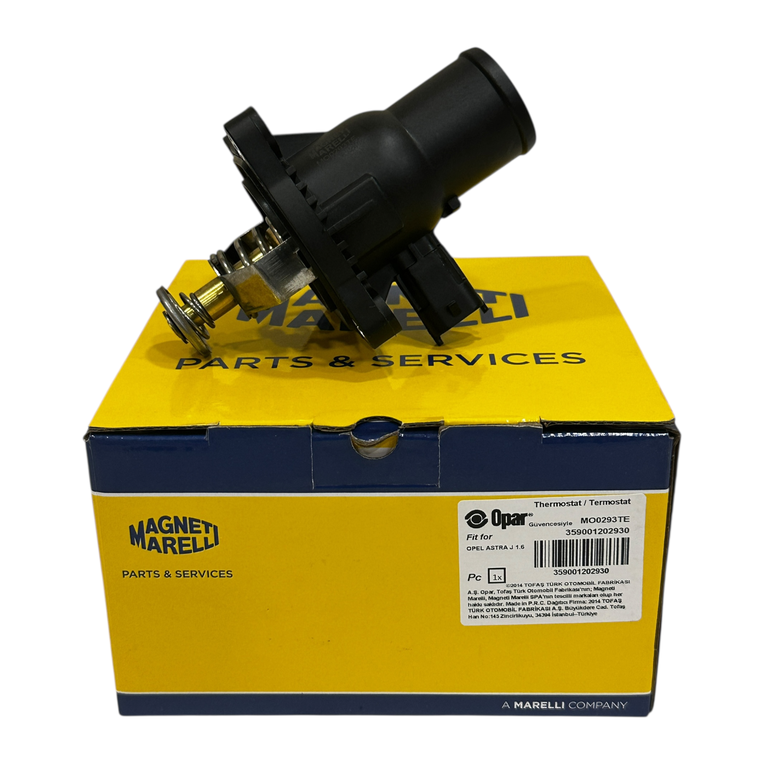 Opel Astra J 1.6 16V 115BG A16XER Motor Termostat Magneti Marelli Marka 359001202930