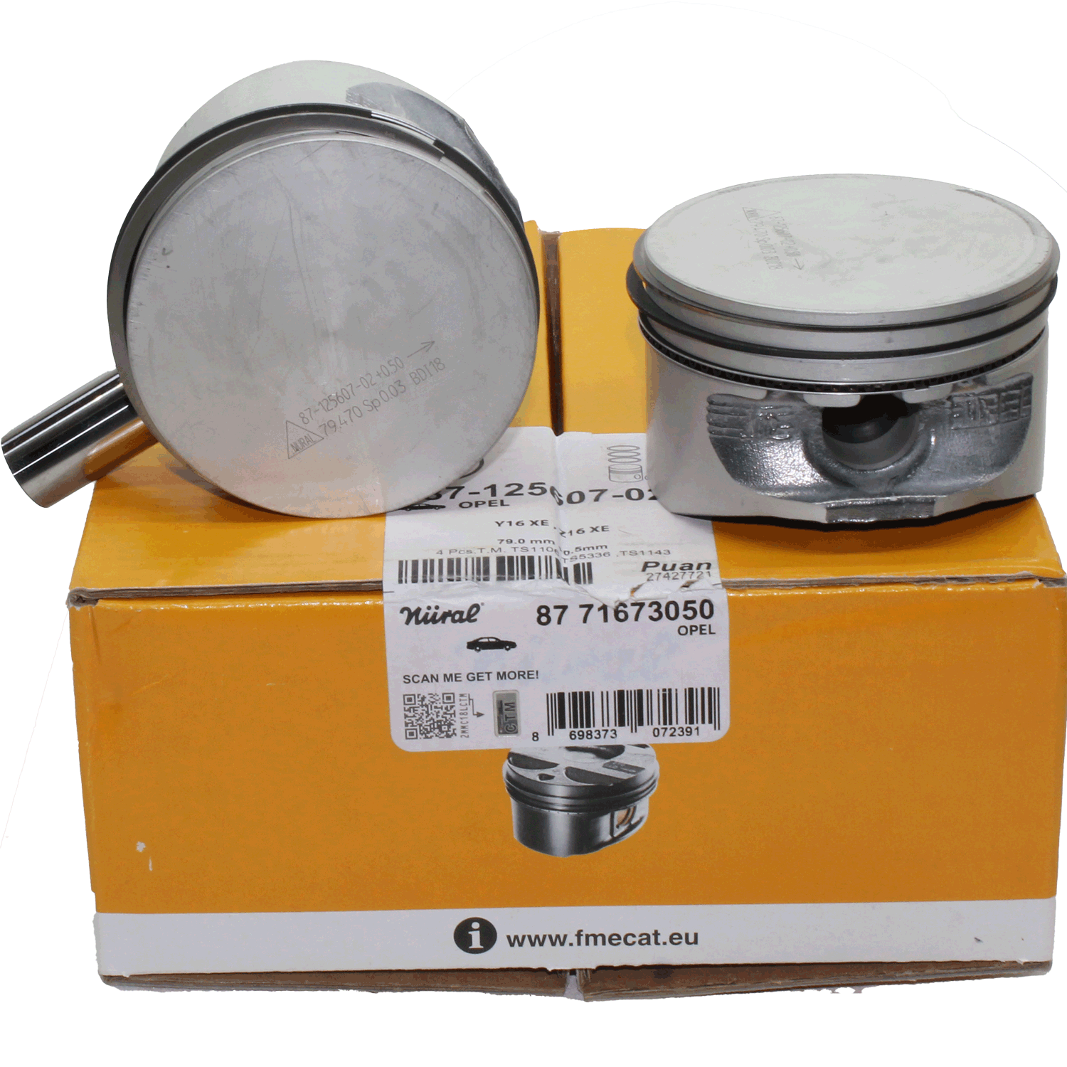 Opel Astra G Z16XE Piston Sekman Takım 0.50 Goetze Marka 8771673050