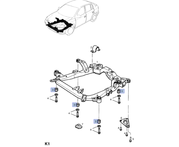 Opel Zafira B Motor Beşik Burcu Dka Marka DKA-818