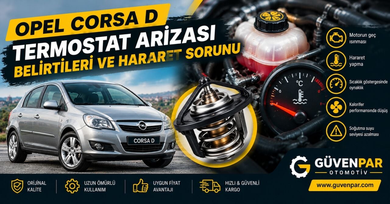 Opel Corsa D Termostat Arızası Belirtileri ve Hararet Sorunu