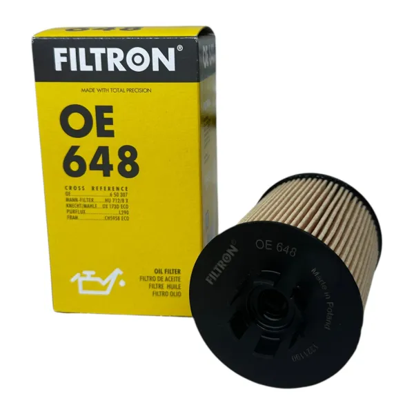 Opel Astra G 1.4 Twinport Benzinli Motor Yağ Filtresi Filtron Marka OE648