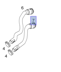Opel Zafira B Z16XEP Motor Kalorifer Su Çıkış Hortumu İbraş Marka