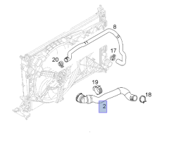 Opel Corsa D Z13DTH Dizel Motor Radyatör Giriş Borusu İbraş Marka