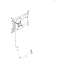 Opel Corsa D A14XER Motor Otomatik Şanzıman Radyatör Su Giriş Borusu İbraş Marka