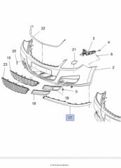 Opel Vectra C Ön Tampon Alt Karlık Sol Root Marka 111541