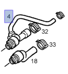 Opel Astra G Kalorifer Su Giriş Hortumu İbraş Marka