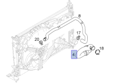Opel Corsa D 1.3 Dizel Radyatör Çıkış Borusu İbraş Marka