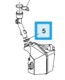 Opel Corsa E Silecek Depo Boru Alt Contası Psa Marka 13405536