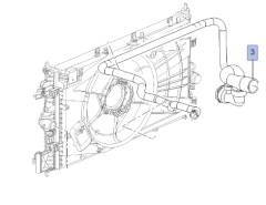 Opel İnsignia 1.6 Benzinli Motor Radyatör Su Çıkış  Hortumu İbraş Marka 21602