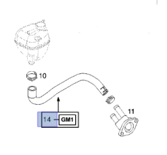 Opel Vectra C 3.2 Motor Radyatör Ek Su Depo Hortumu İbraş Marka