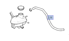 Opel Corsa C Radyatör Ek Su Depo Hortumu İbraş Marka