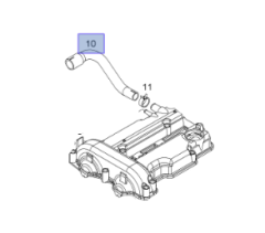 Opel Astra H Z14XE-Z14XEP Benzinli Motor Üst Kapak Havalandırma Hortumu İbraş Marka 21298