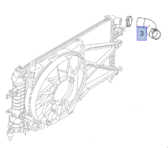 Opel Astra H Z14XE-Z14ZEP Benzinli Motor Radyatör Girişi Borusu İbraş Marka IBR-21192