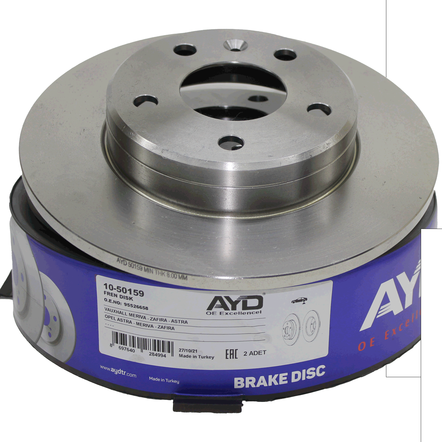 Opel Zafira B  Arka Fren Diski 5 Bijon Ayd Marka AYD-50159