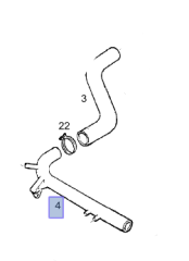 Opel Corsa B 1.4-1.6 Benzinli Motor Blok Su Hortumu İbraş Marka 21311