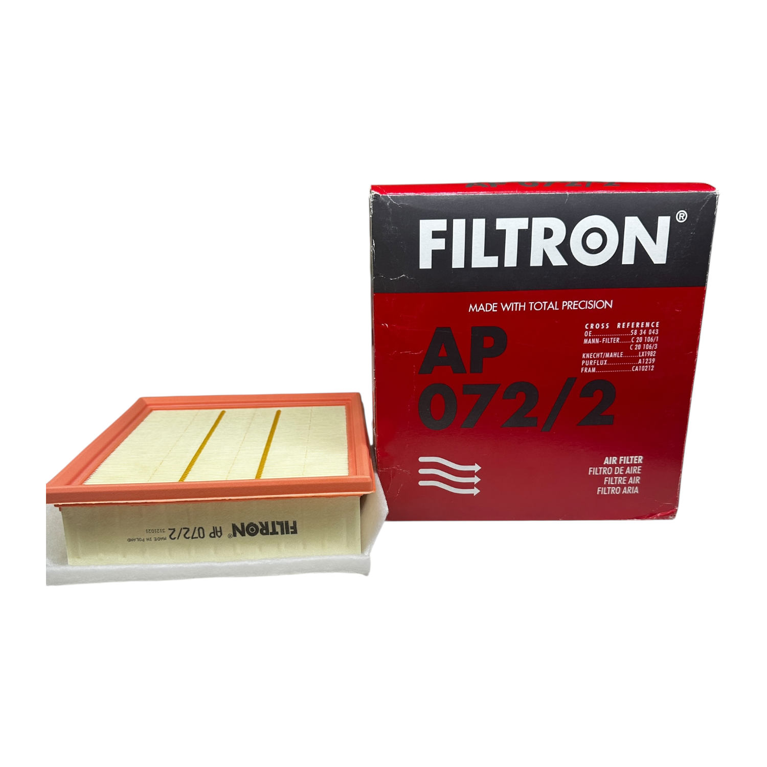 Opel Corsa D 1.3 Dizel Süngerli Tip Hava Filtresi Filtron Marka AP072/2