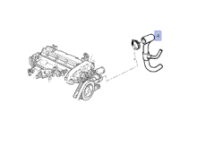 Opel Corsa B X12XE Klimasız Motor Otomatik Vites Radyatör Çıkış Borusu İbraş Marka 21305