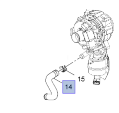 Opel Meriva B A13DTE Dizel Motor Turbo Yağ Dönüş Borusu İbraş Marka 13922