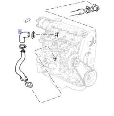 Opel Astra F 1.4-1.6 Benzinli Motor  Havalandırma  Hortumu İbraş Marka 21561