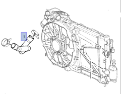 Opel Astra G Y17DT Dizel Motor Radyatör Giriş Hortumu İbraş Marka 21460