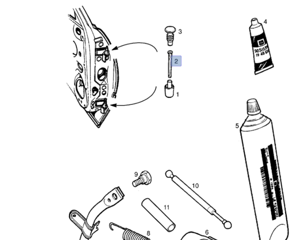 Opel Vectra B Kapı Gergi Pimi Mette Marka 754K4086