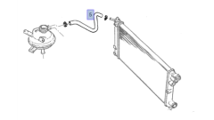 Opel Corsa B X12XE Radyatör Ek Su Depo Hortumu İbraş Marka 21384
