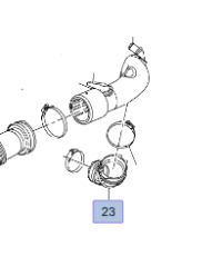 Chevrolet Cruze Hava Filtre Hortumu İbraş Marka 25193