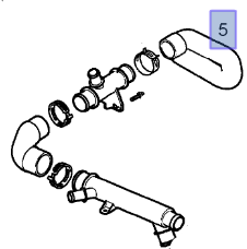 Opel Vectra C Z18XE Benzinli Motor Radyatör Çıkış Hortumu İbraş Marka
