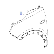 Opel Crossland X Ön Çamurluk Sağ Crossland Psa Marka 39136754