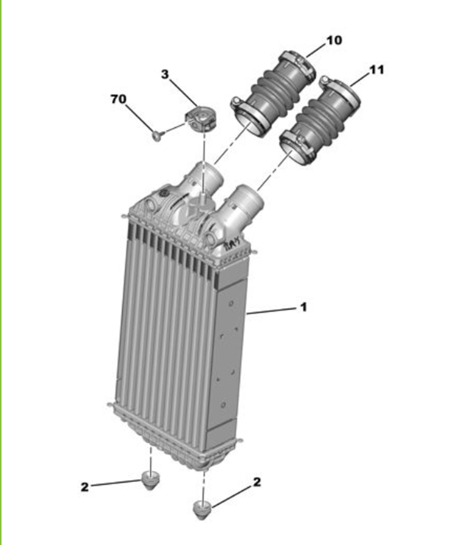 Opel Corsa F Turbo Radyatör Üst Bağlantı Plastiği Psa Marka 9835858180