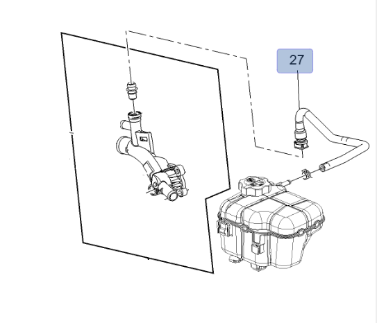Chevrolet Cruze 1.4 Turbo Benzinli Motor Gaz Boşaltma Hortumu Psa Marka 13251447