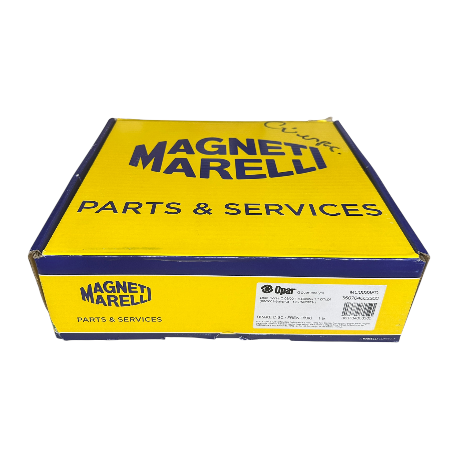 Opel Corsa C Ön Fren Diski Takım Magnettı Marellı Marka 360704003300
