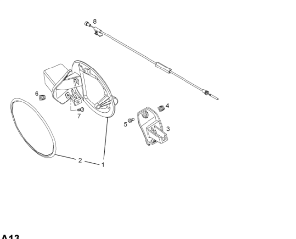 Opel Astra H Yakıt Depo Kilit Karşılığı Psa Marka 13111599
