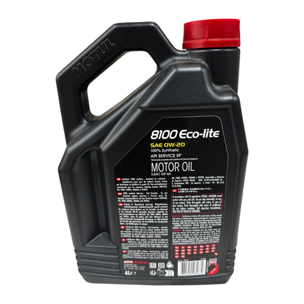 Motor Yağı 8100 Eco-Lite 0W20 Dexos1 Gen3 4 litre Motor Yağı Motul Marka