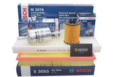 Opel Corsa C 1.0 1.2 1.4 Benzinli Motor Bakım Filtre Seti Bosch Marka