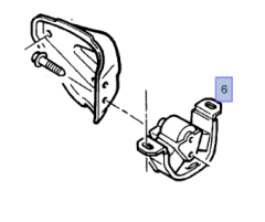 Opel Corsa B 1.5-1.7 Dizel Sol Motor Kulağı Dk Marka DKA-707