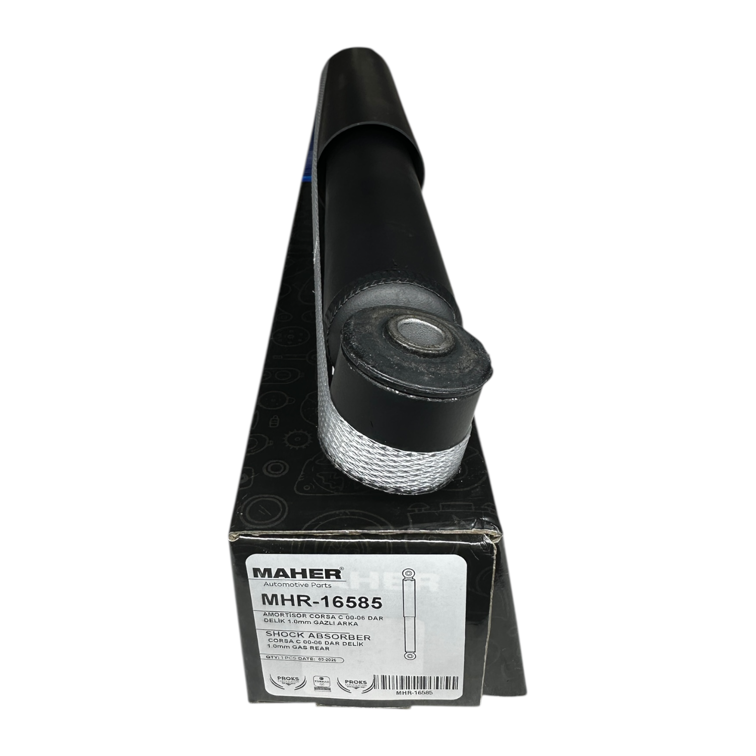 Opel Corsa C Arka Amortisör (Dar Delik) Maher Marka MHR-16585