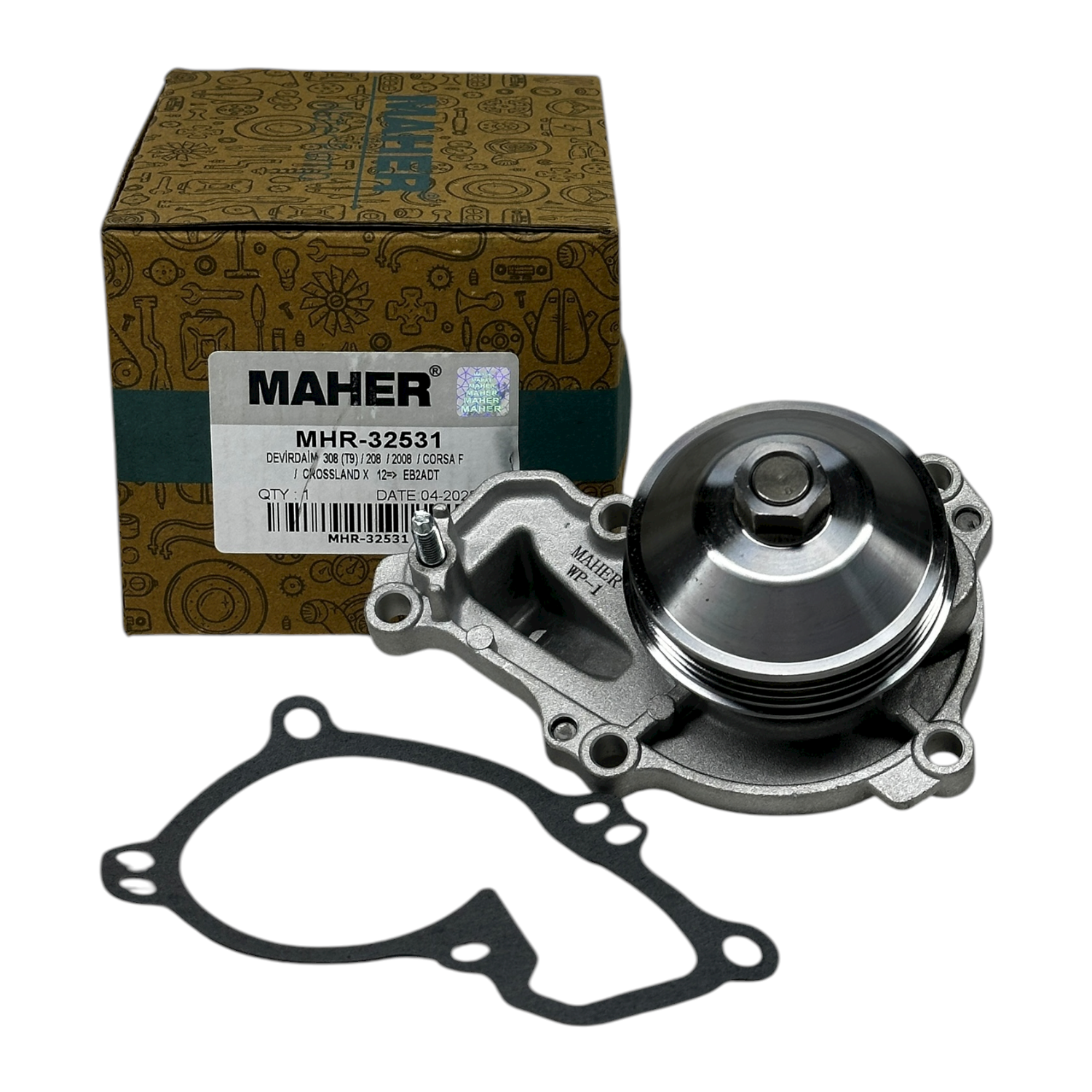 Opel Combo E 1.2  Benzinli Motor Devirdaim Su Pompası Maher Marka 32531