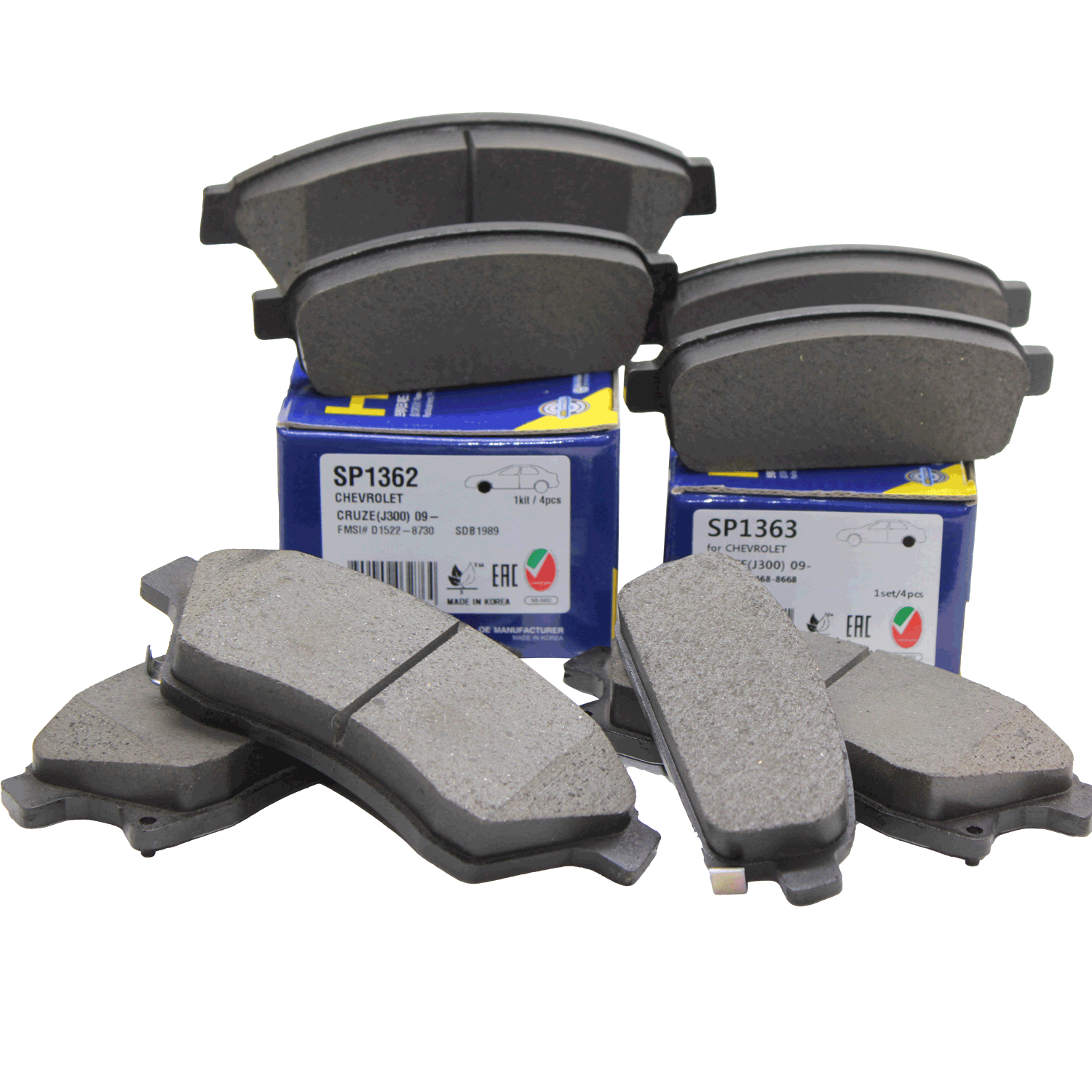 Opel Astra J Ön ve Arka Fren Balata Takımı Hıq Marka SP1362 / SP1363