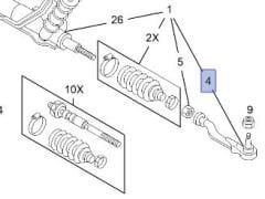 Opel Vivaro Rot  Başı Sol Delphi Marka TA1814