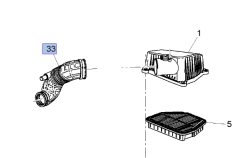 Chevrolet Yeni Captiva C140 2.0 Dizel Hava Filtre Çıkış Hortumu Gm Marka 20998611