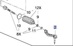 Opel İnsignia B Rot Başı Sol Ayd Marka AYD-18302